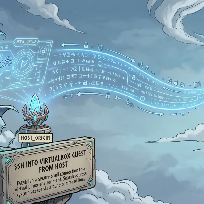 Image of: SSH into a VirtualBox Linux guest from your host