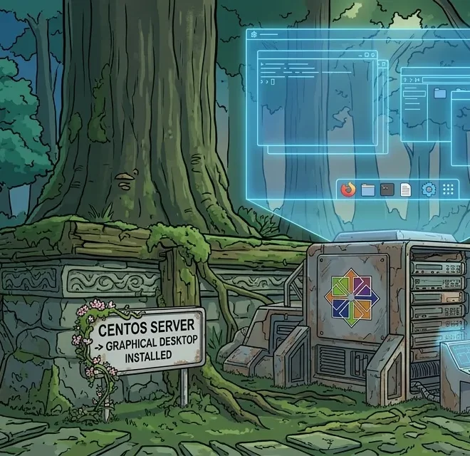 Image of: How to install a graphical desktop on CentOS