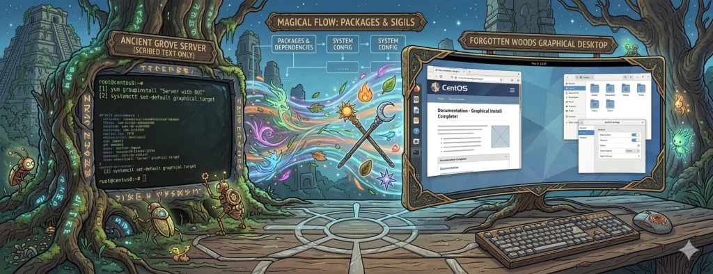 How to install a graphical desktop on CentOS 8