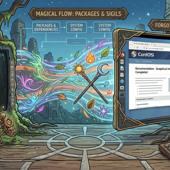 Image of: How to install a graphical desktop on CentOS 8