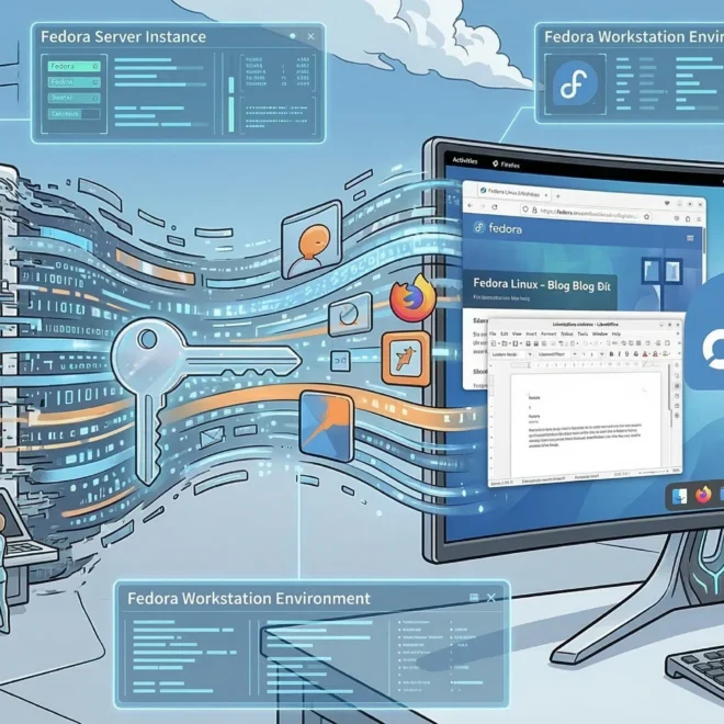 Image of: How to install a graphical desktop on Fedora Server