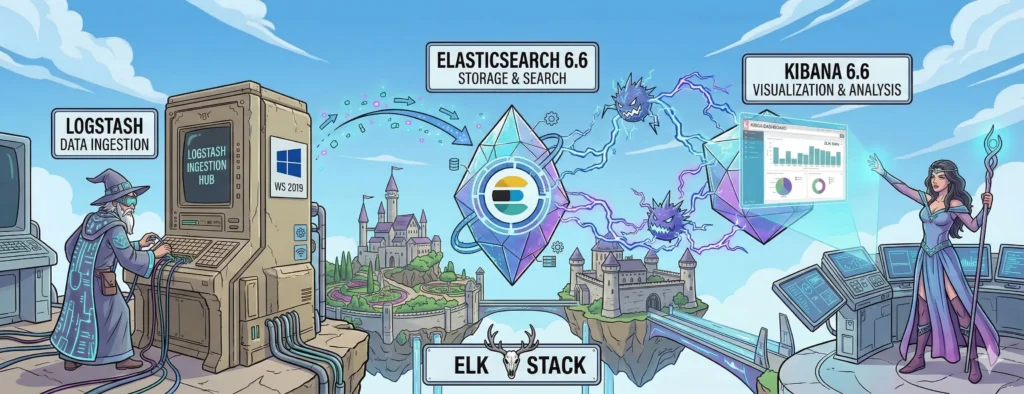 How to install Elastic Stack 6.6 on Windows Server 2019