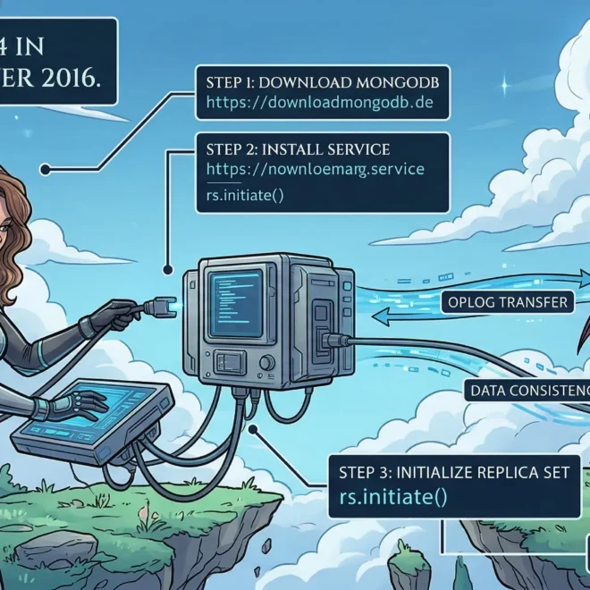 Image of: How to install MongoDB 3.4 in replication on Windows Server 2016